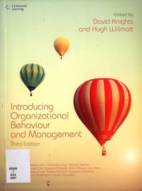 introducing organizational bahaviour n management